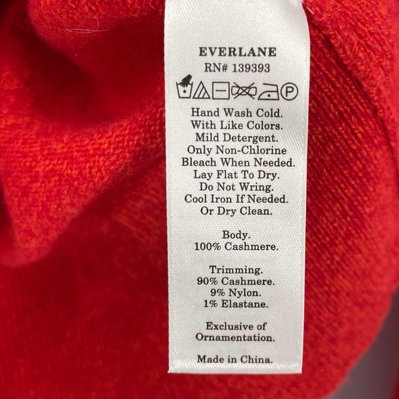 SOLD S The Cashmere Collared Sweater Long Sleeve Red - Picture 8 of 11